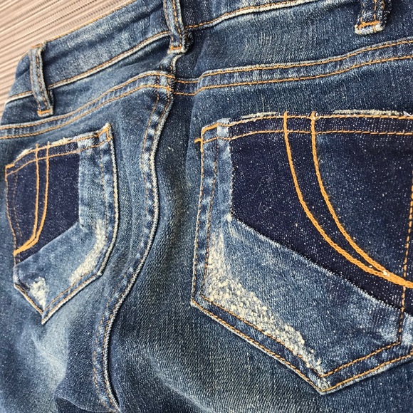 🔻Maje Distressed Patchwork Skinny Jeans Size 6 - Picture 11 of 12